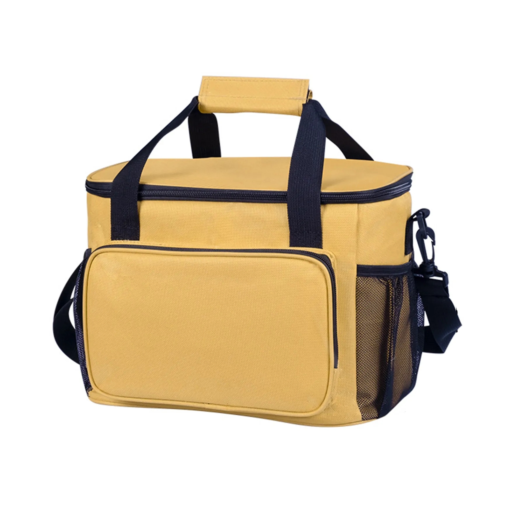 Adult Lunch Bag Black Unisex Meal Holder Oxford Cloth 6