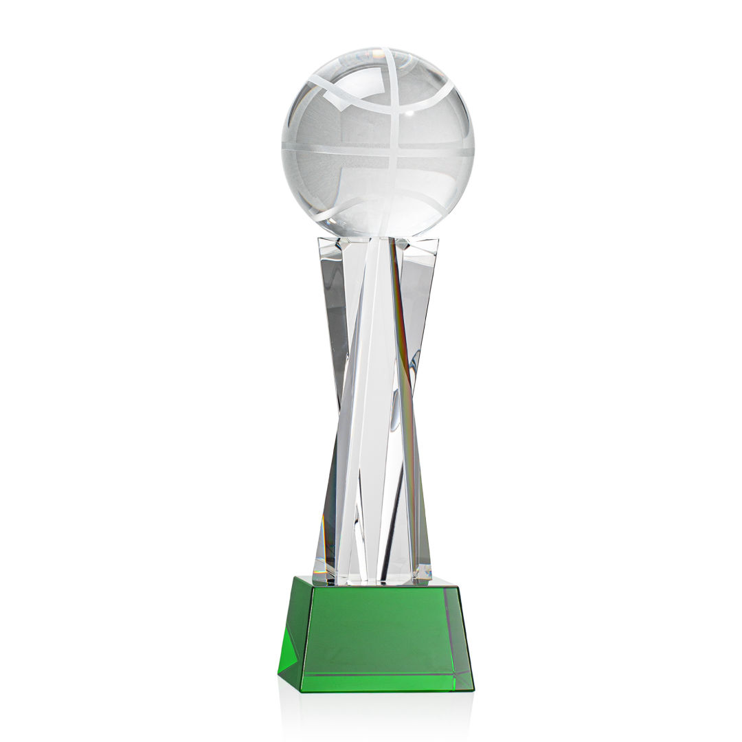 Basketball Award on Grafton Base - Green 11