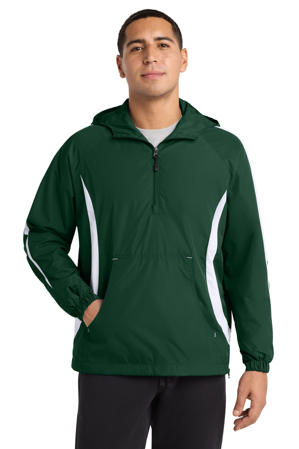 Sport-Tek Colorblock Raglan Anorak. JST63 26
