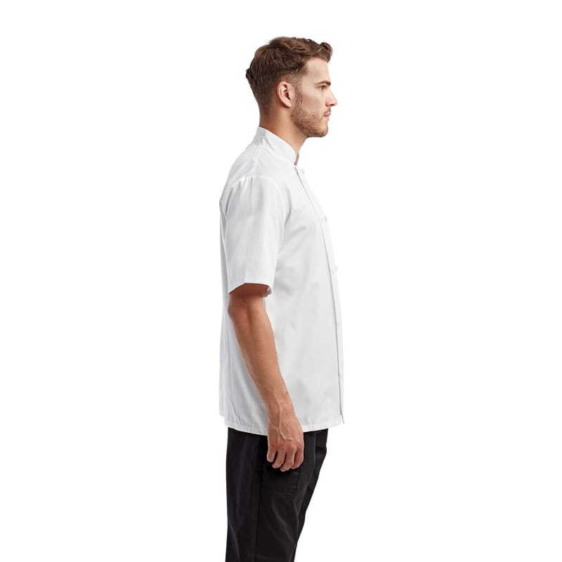 Artisan Collection By Reprime Unisex Short-Sleeve Recycled Chef's Coat 12