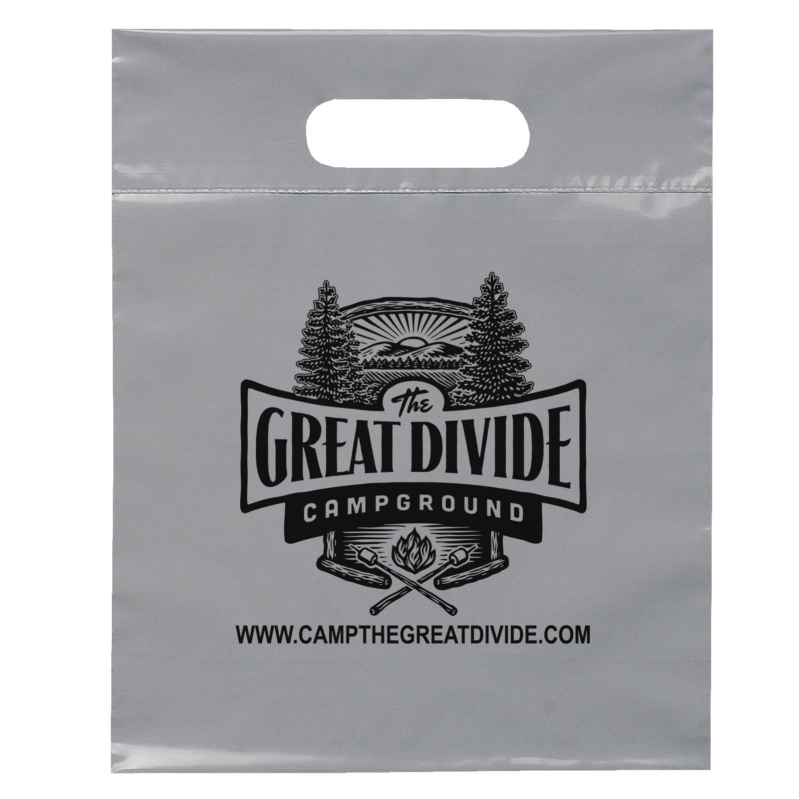 Die Cut Handle Bag - 9 1/2W x 12H - Flexo Ink Print 25