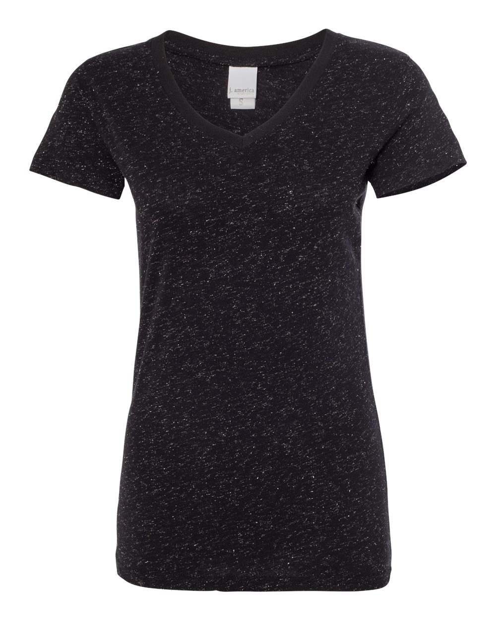 Women's Glitter V-Neck T-Shirt - 8136 15