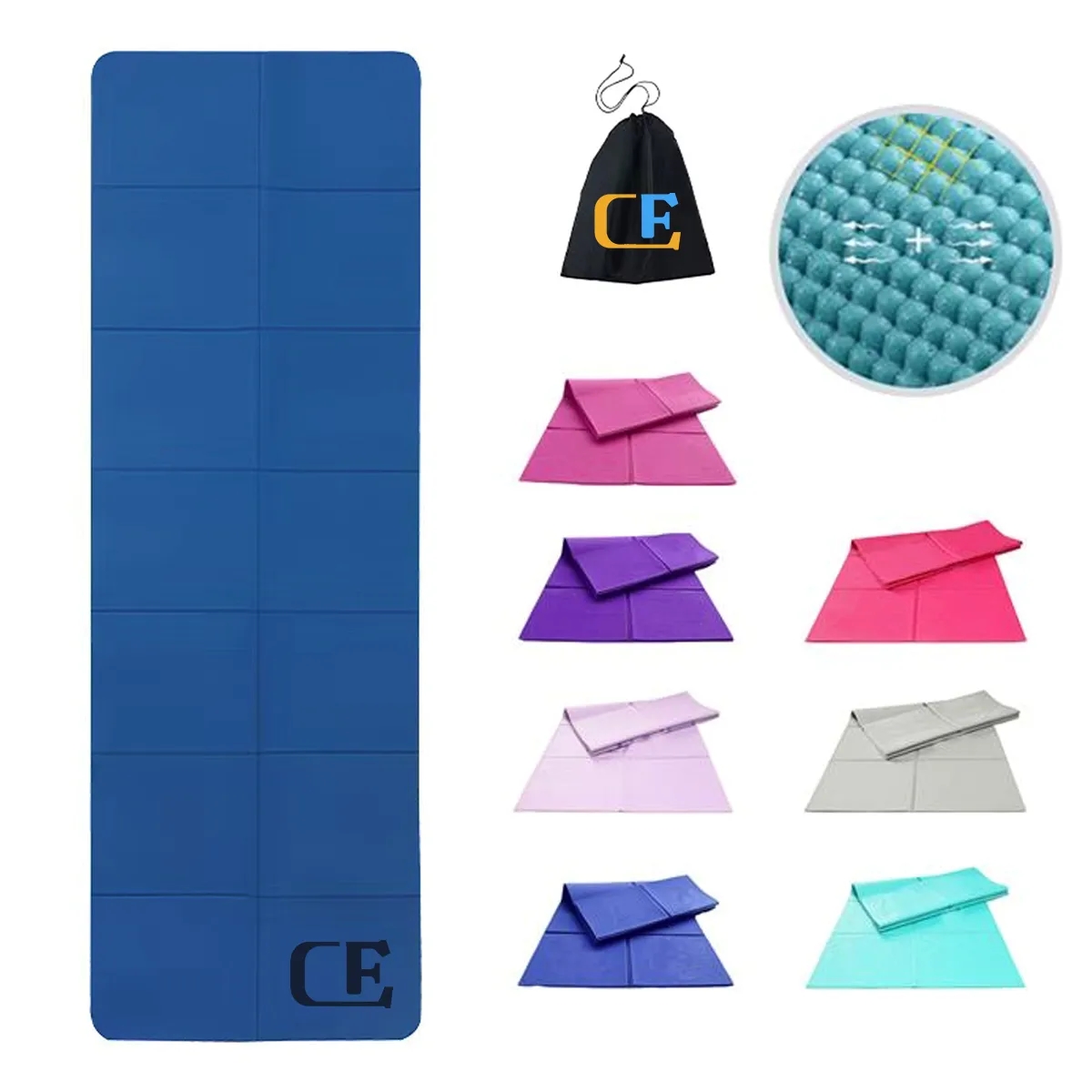 Foldable Yoga Mat with Storage Bag 2