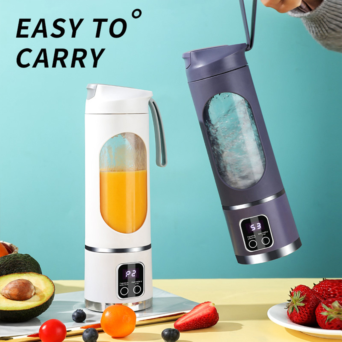 Home Ice Crusher Juicer USB Charging Outdoor Travel Cup 10