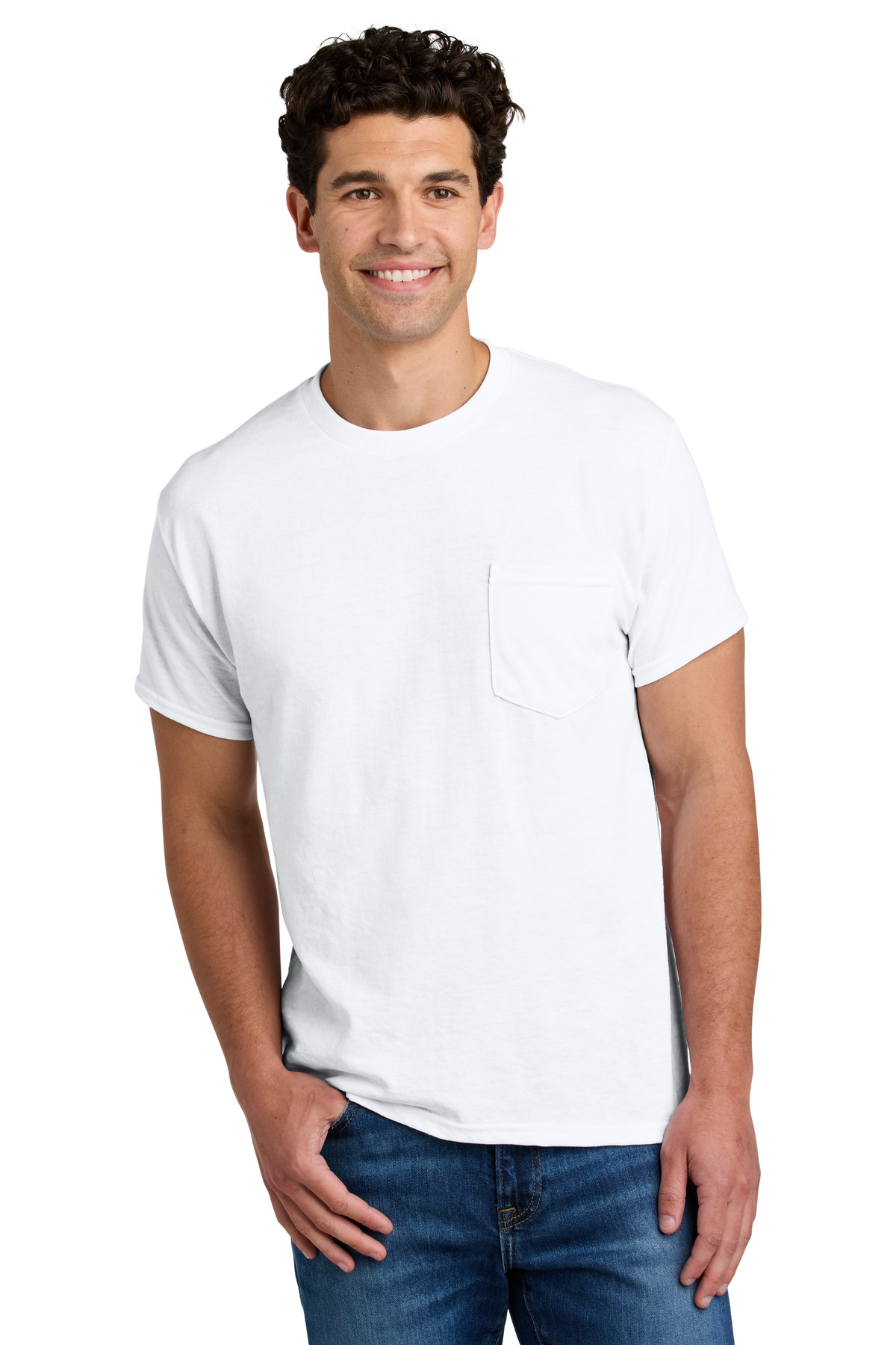 Gildan - DryBlend 50 Cotton/50 Poly Pocket T-Shirt. 8300 44