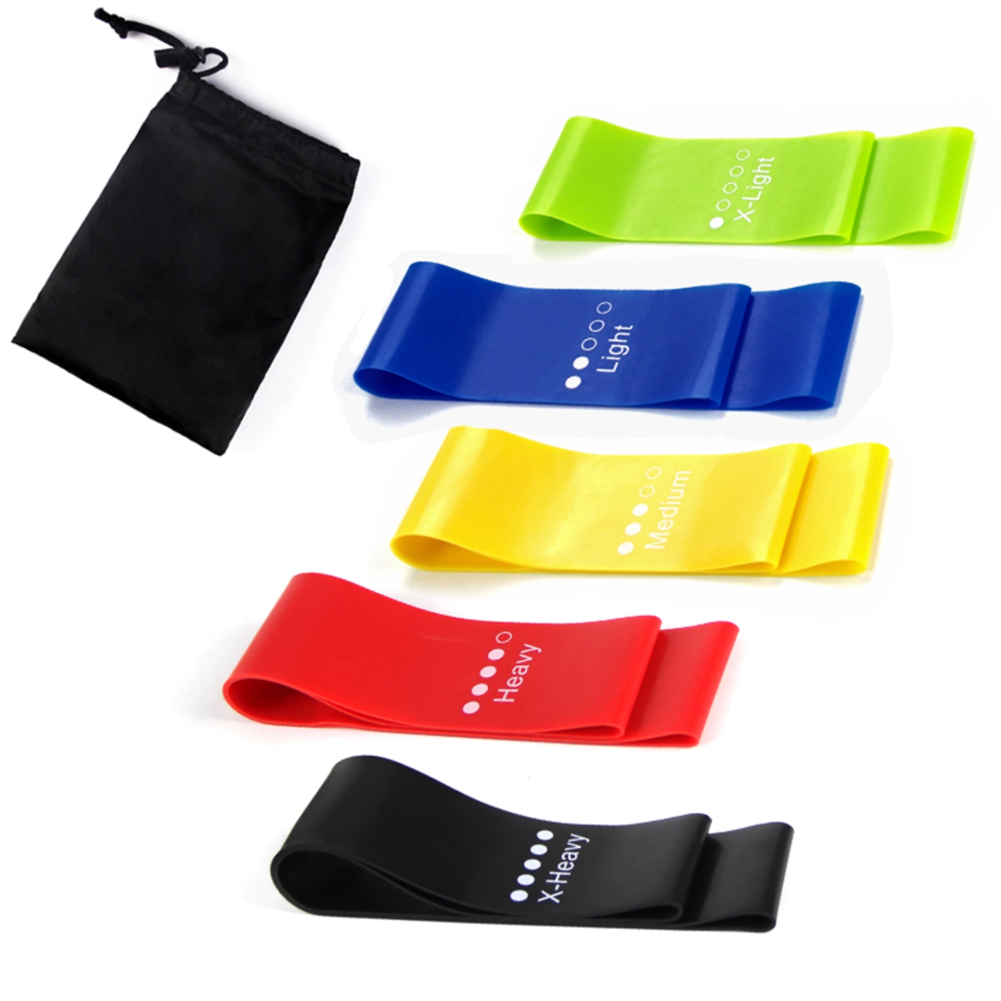 Elastic Exercise Resistance Bands Set 2