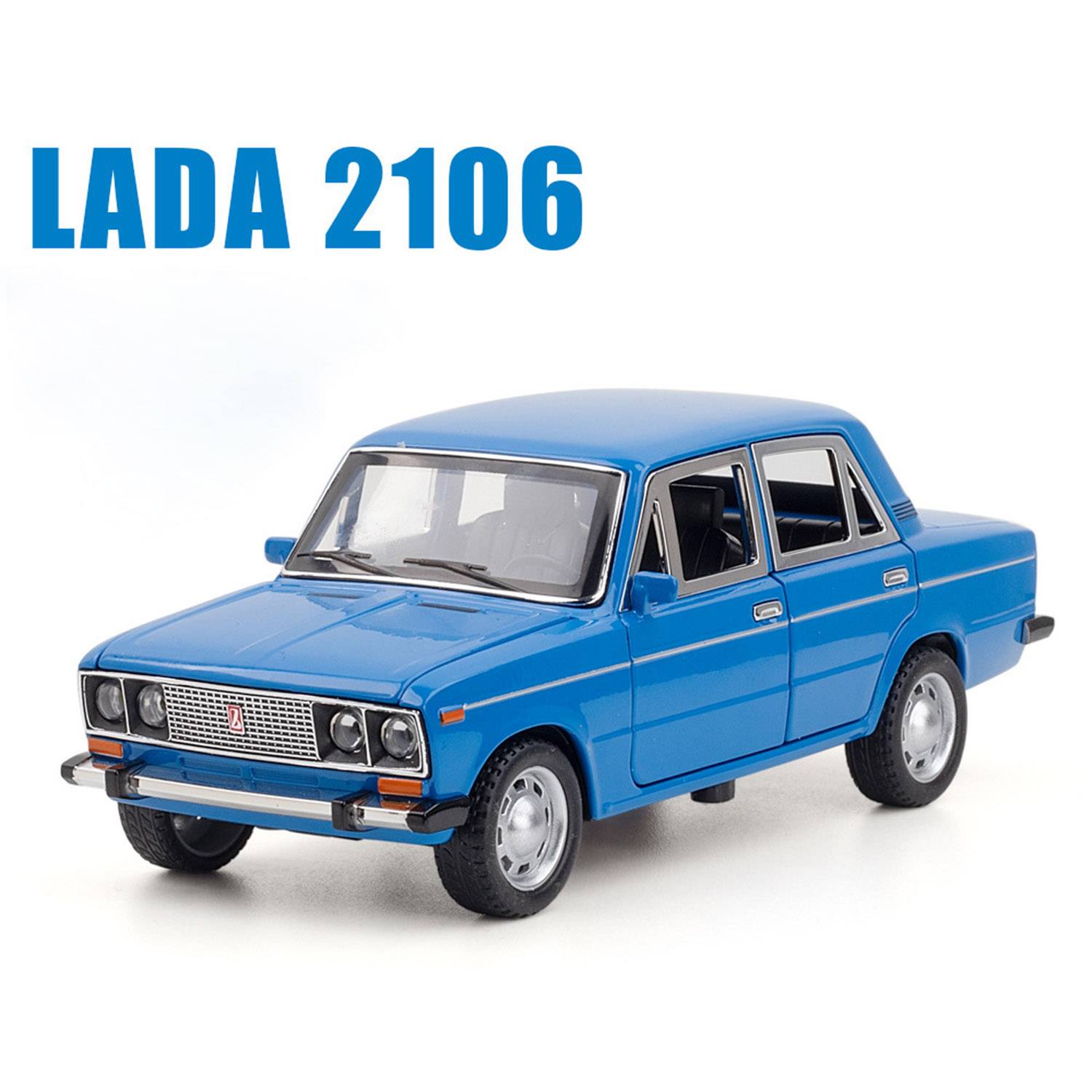 Simulation 1/24 Lada 2106 alloy vintage car model 1