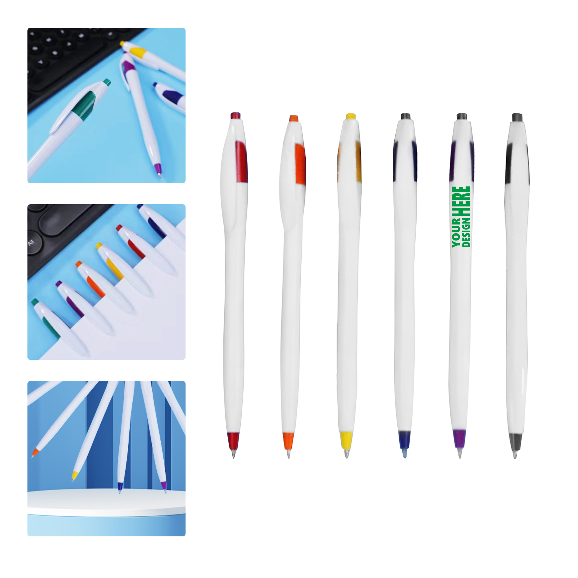 MOQ 50 Customizable Promotional Click Ballpoint Pen 1