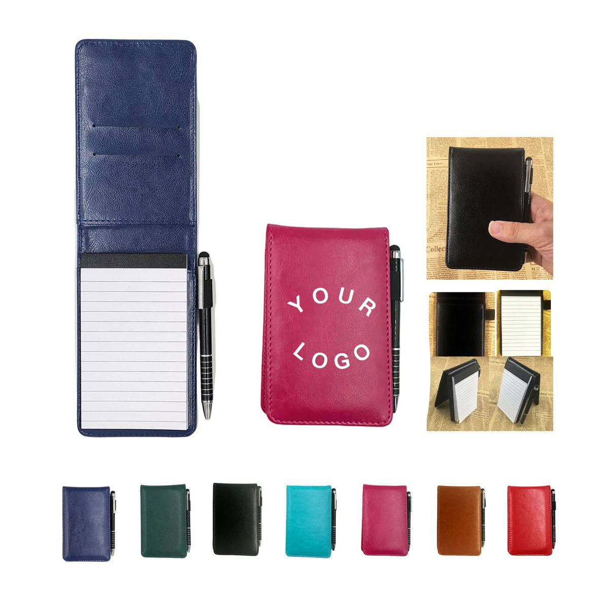 Portable Polyester A7 Notebook with Touchscreen Pen 7