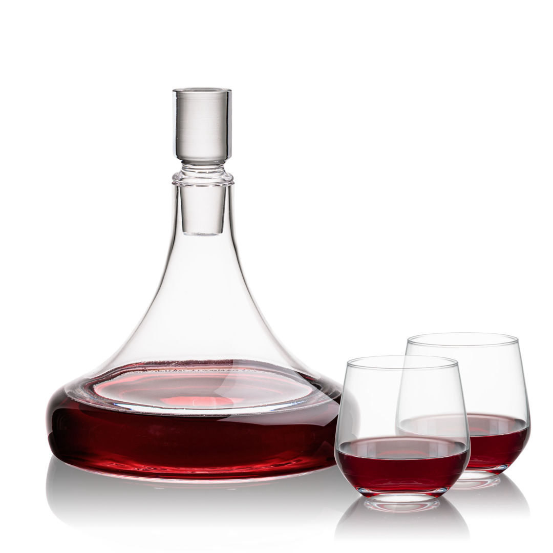 Ashby Decanter & Garland Stemless Wine 7