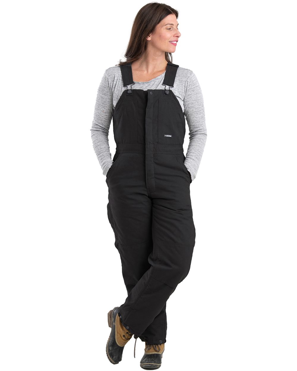 Women's Softstone Duck Insulated Bib Overall - WB515 7