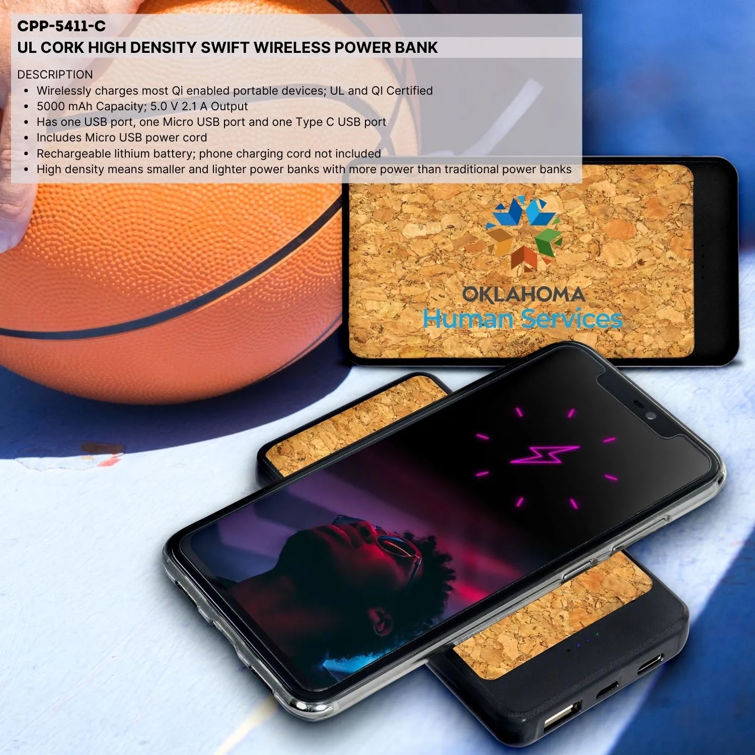 UL CORK HIGH DENSITY SWIFT WIRELESS POWER BANK 5