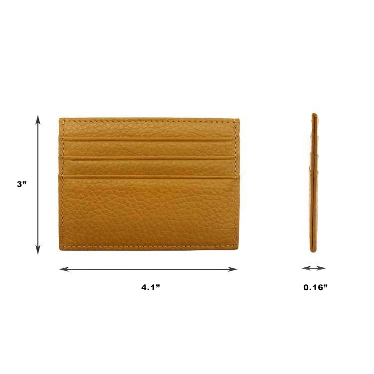 Genuine Leather Slim Card Case Wallet 11