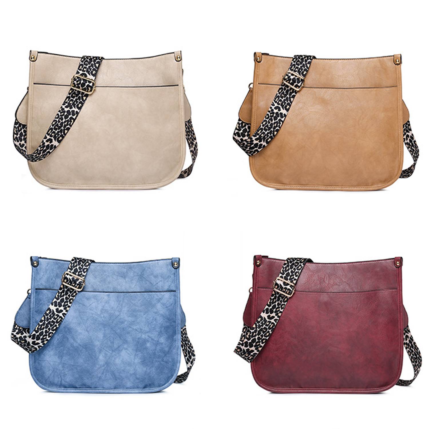 PU Leather Crossbody Bag Fashion Handbag For Women 2