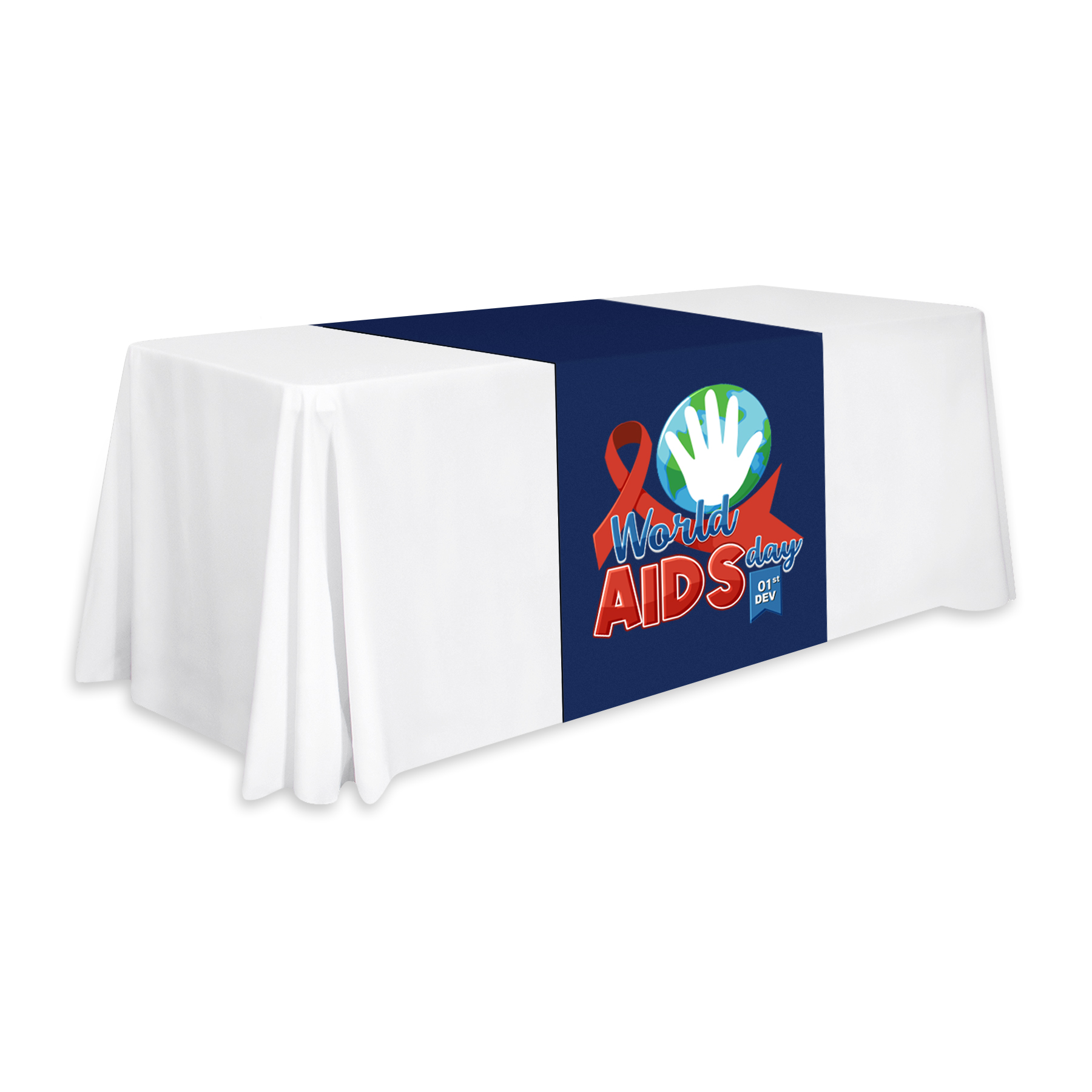 30" X 88" Premium Standard Table Runner(Full Color Dye Sublimation) 10
