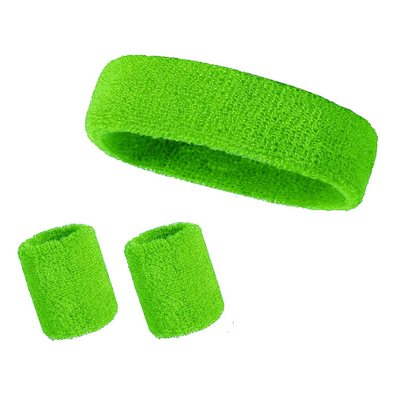 3 Pieces Sweatband Set Sports Headband Wristband Set 14
