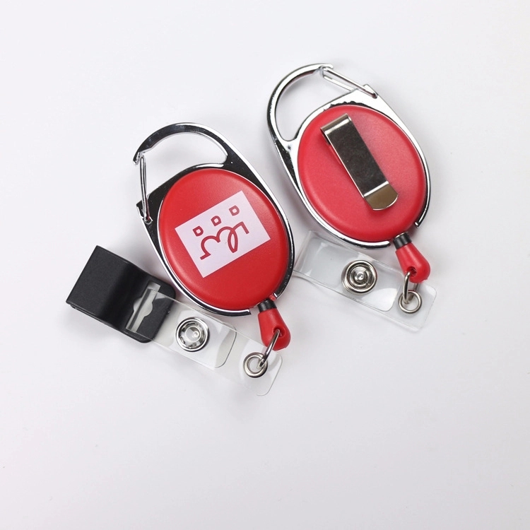 OVAL SHAPE RETRACTABLE BADGE HOLDER WITH CLIP 6