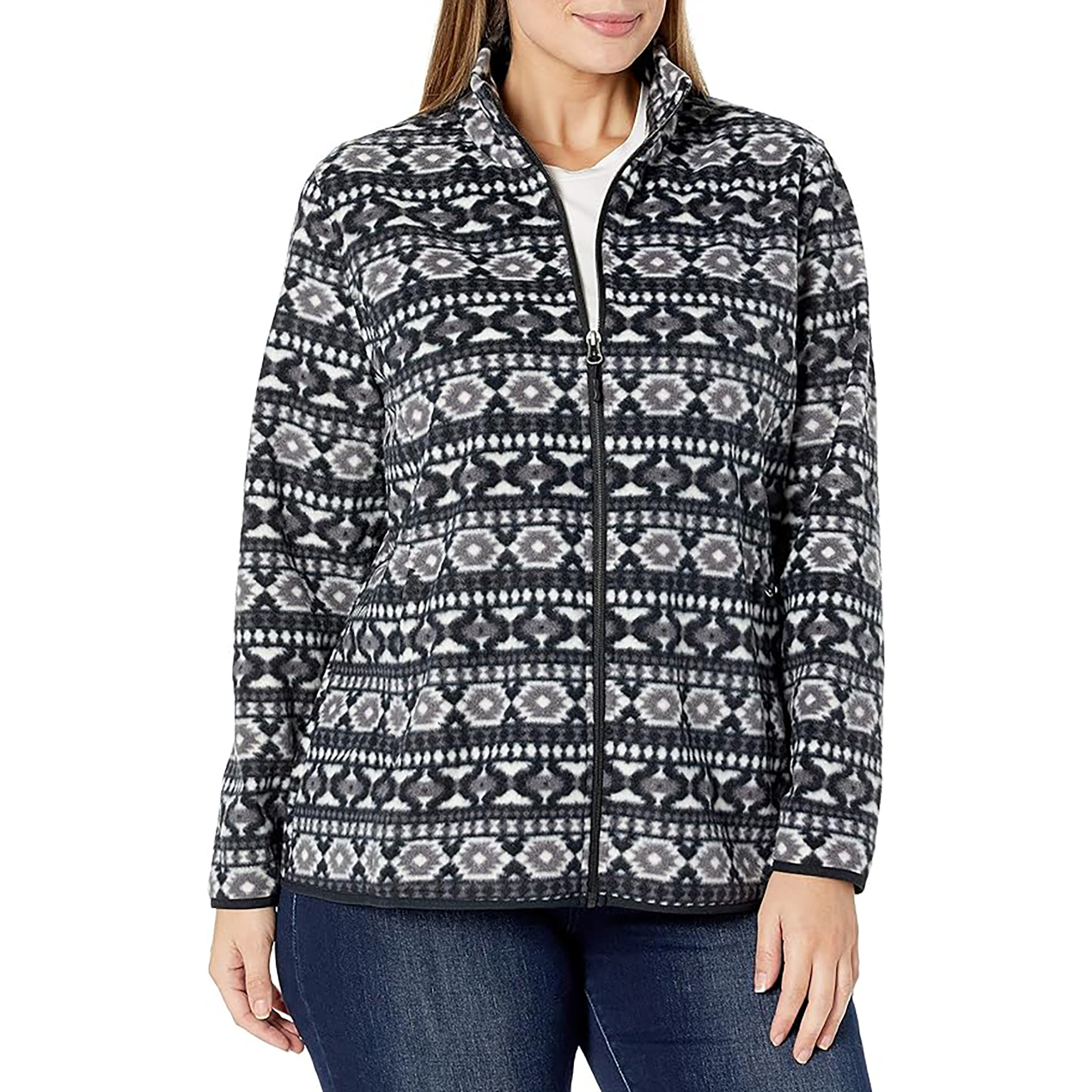 Women's Classic Full Zip Fleece Jacket 2