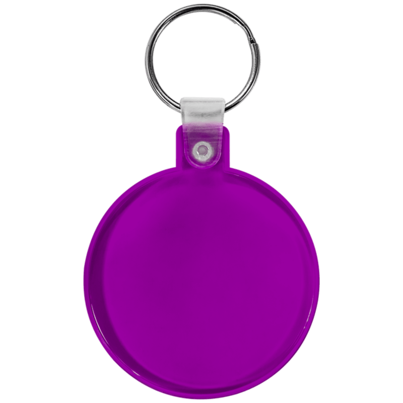 Circle Soft Plastic Keychains 1