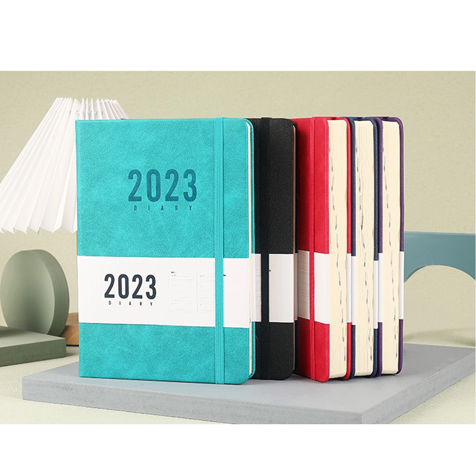 PU Leather Cover Daily Dairy With 2023 Calendar 3
