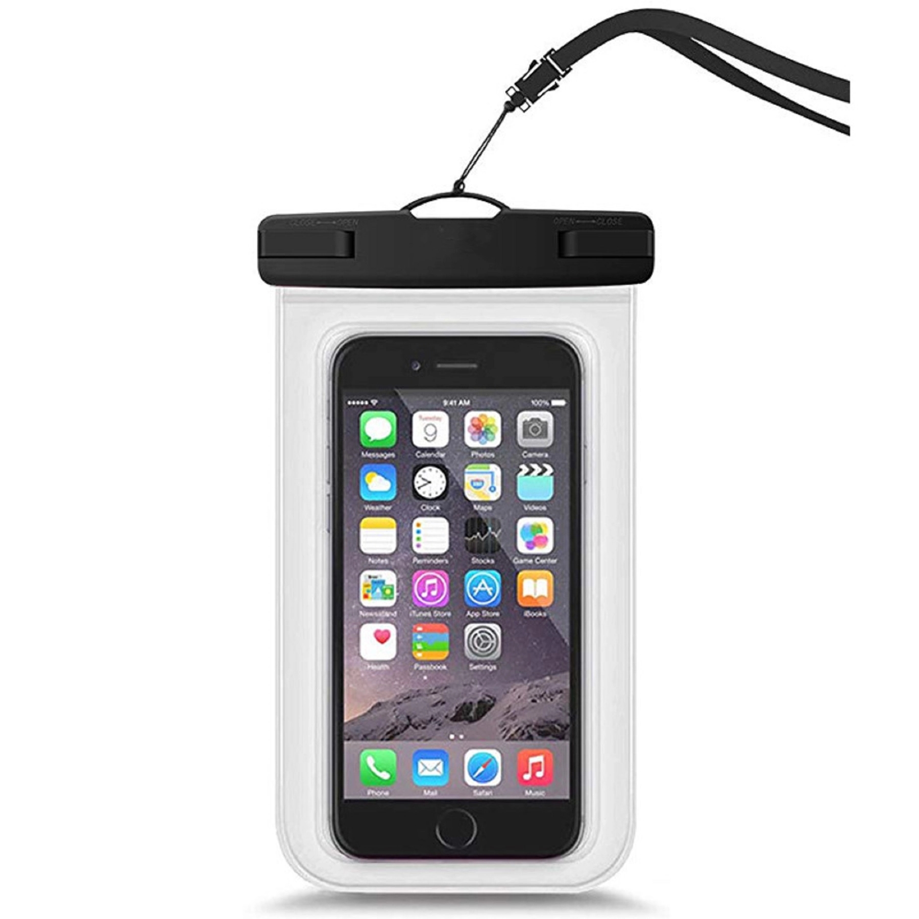 6" Waterproof Phone Bag with Lanyard 7