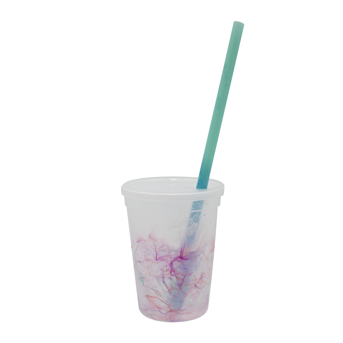Mood 12 oz. Rainbow Confetti Cup/Straw/Lid Set 21
