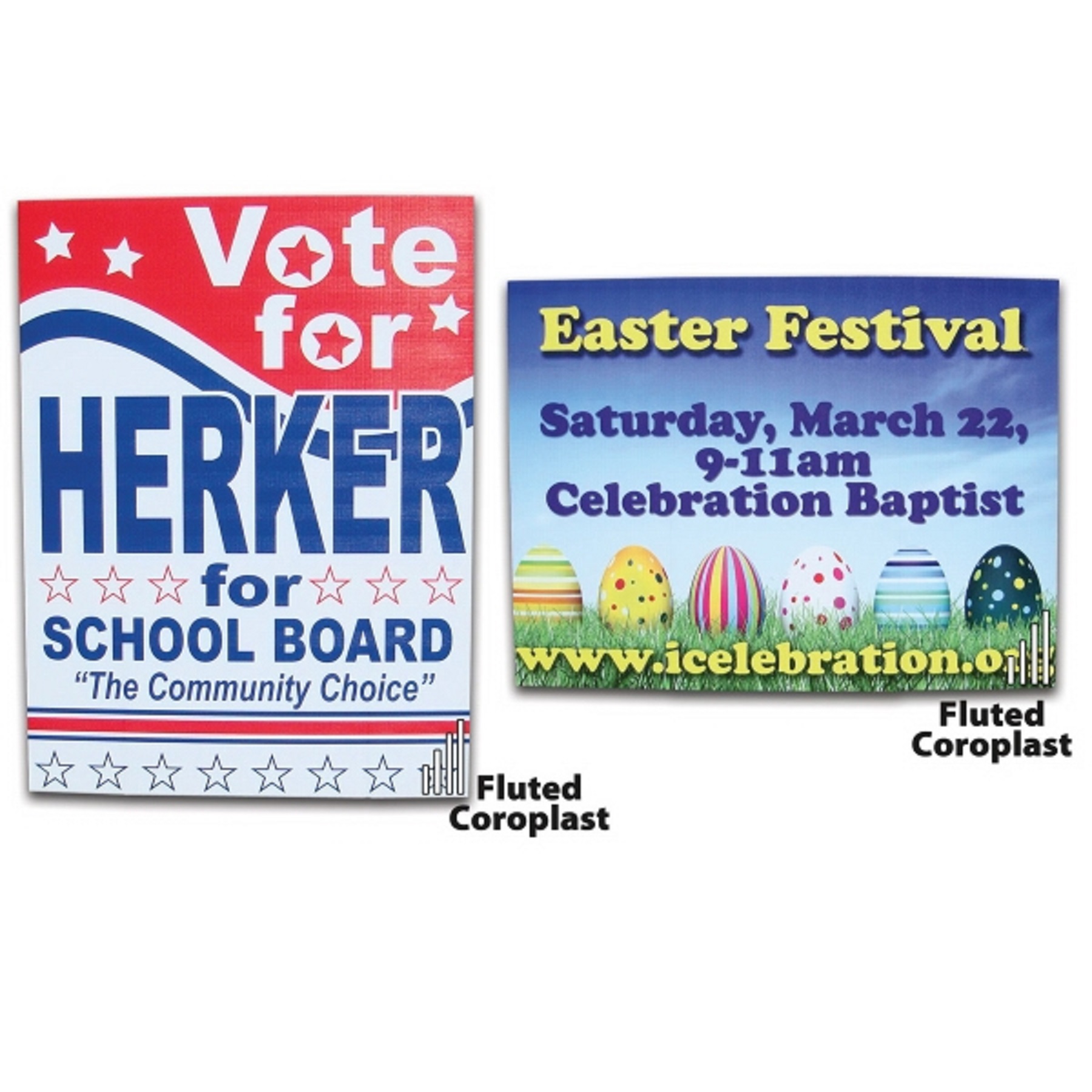 18" X 24" & 24" X 18" 4mm Coroplast™ SIGNS 2