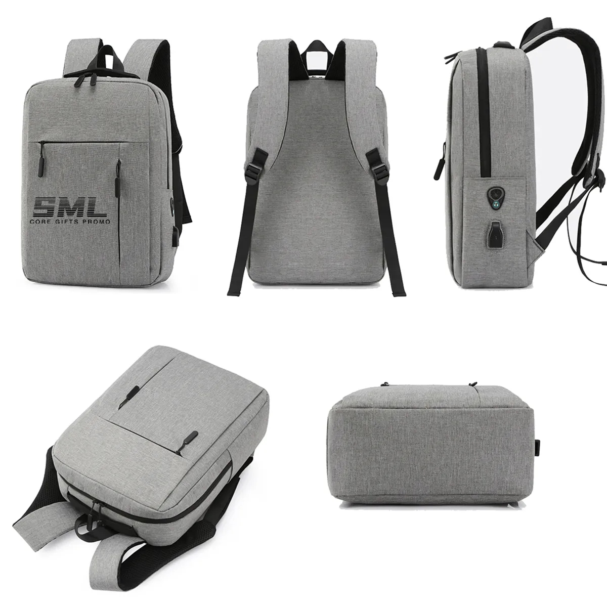 Travel Laptop Backpack w/ USB Charging Port 3