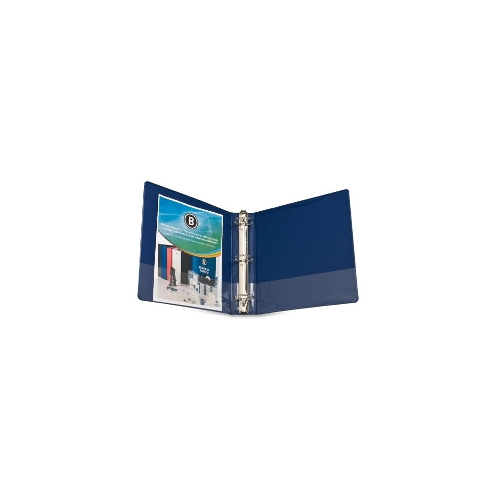 2" 3-Ring Binder - Dark Blue 2 Inside Pockets 1