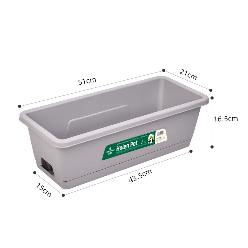 Plastic Rectangular Vegetable Plant Bowl 3