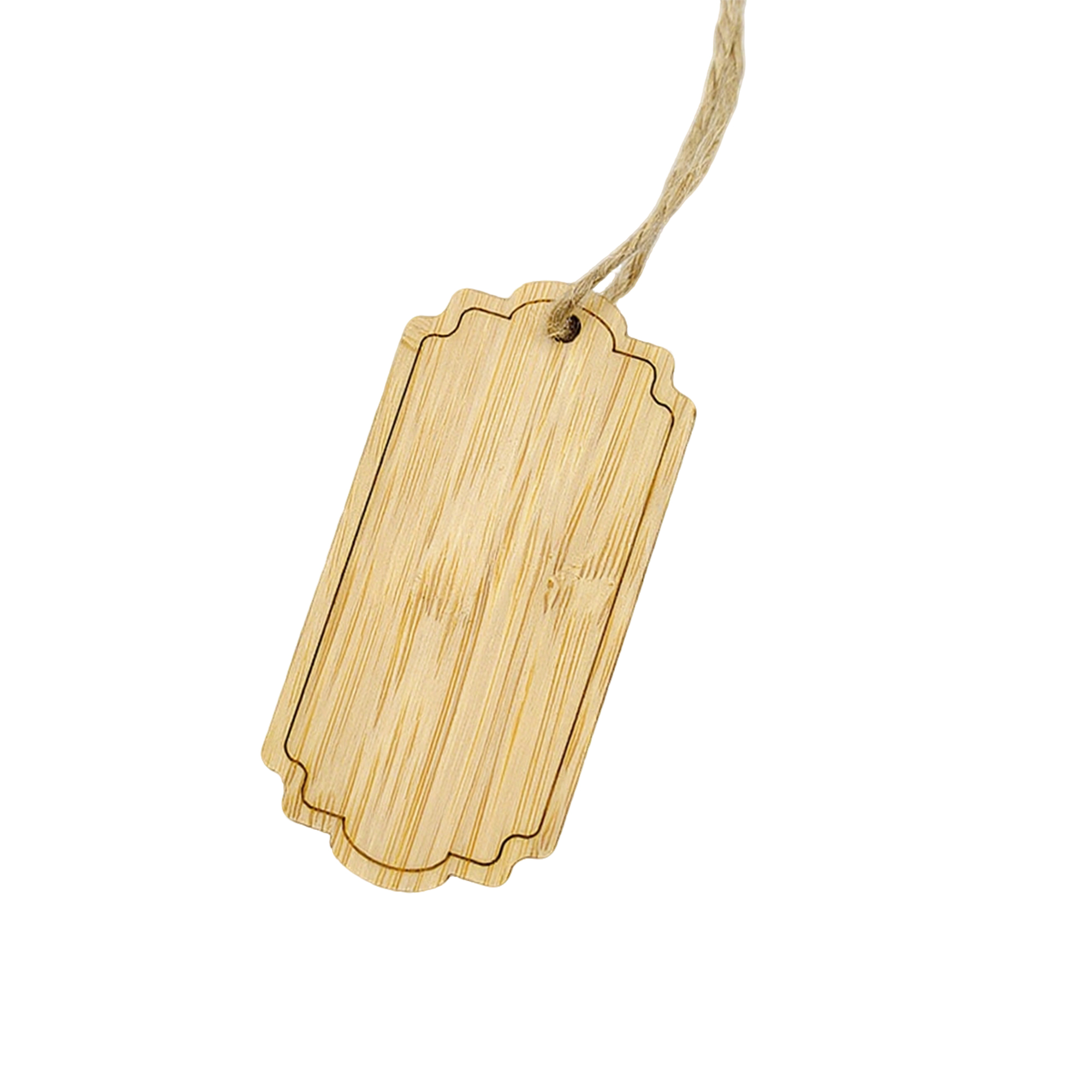 Bamboo Bookmark Tag Blank 1.4" Length X 2.7" Width 10