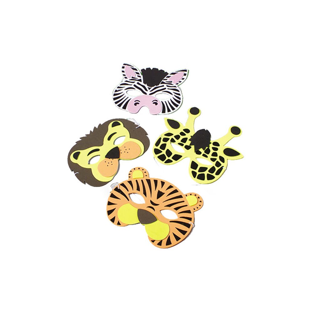 Zoo Animal Foam Masks - Assorted 2