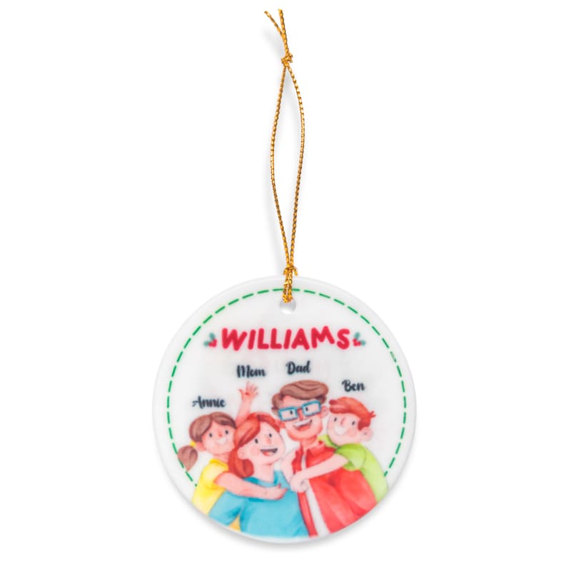 Full Color Ceramic Christmas Ornament 29