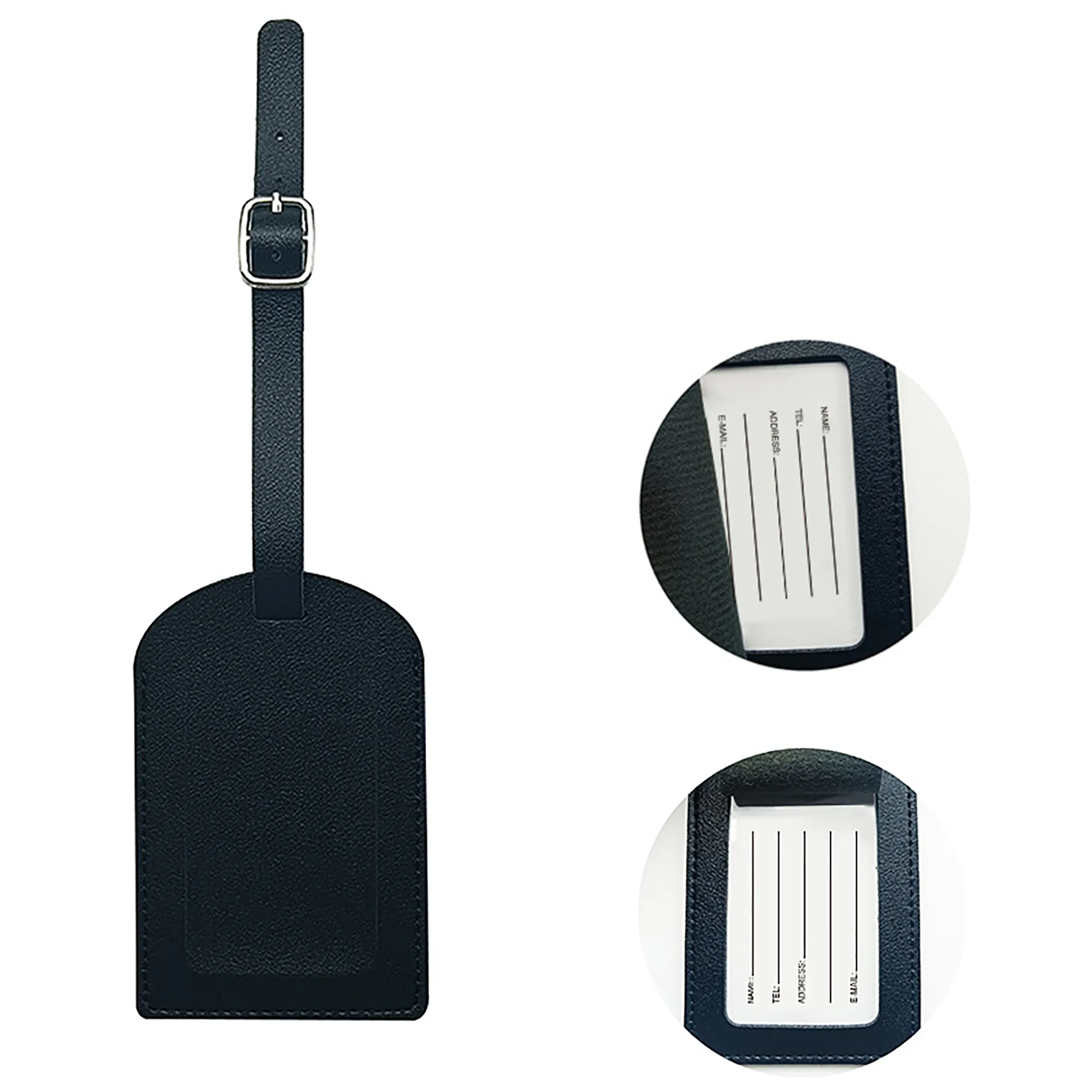 Costum Soft PU Leather Luggage Tag 2