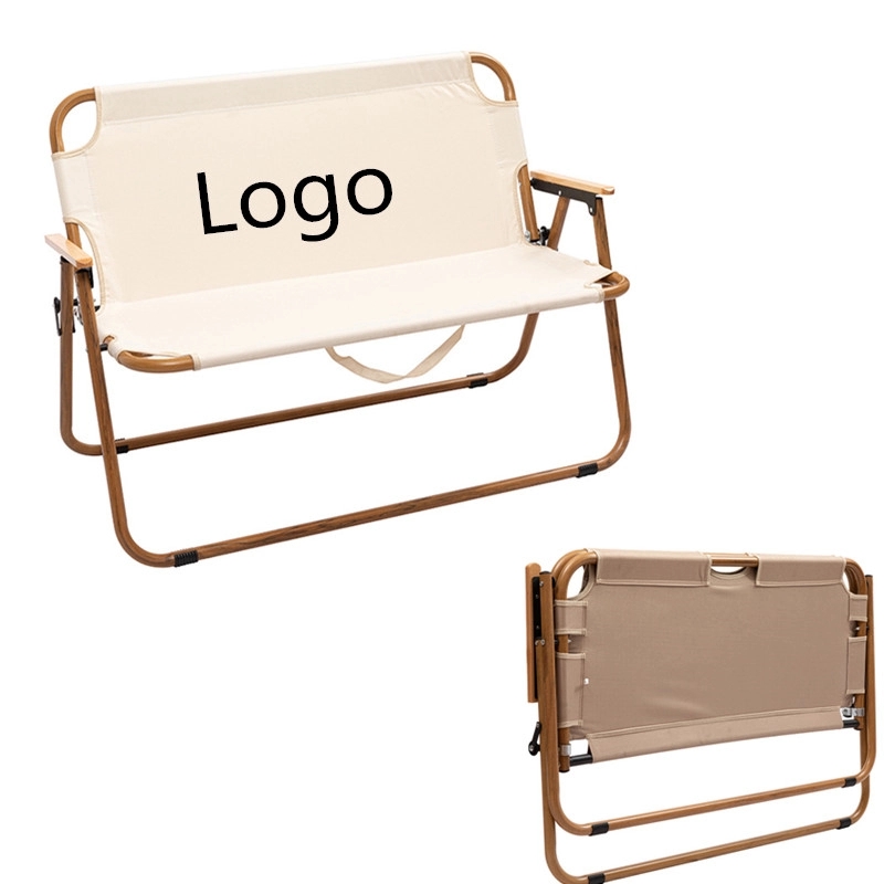 Double Camp Chair With Steel Frame 2
