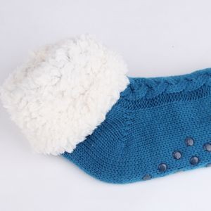 Women Fleece Warm Cozy Slipper Gripper Socks 3