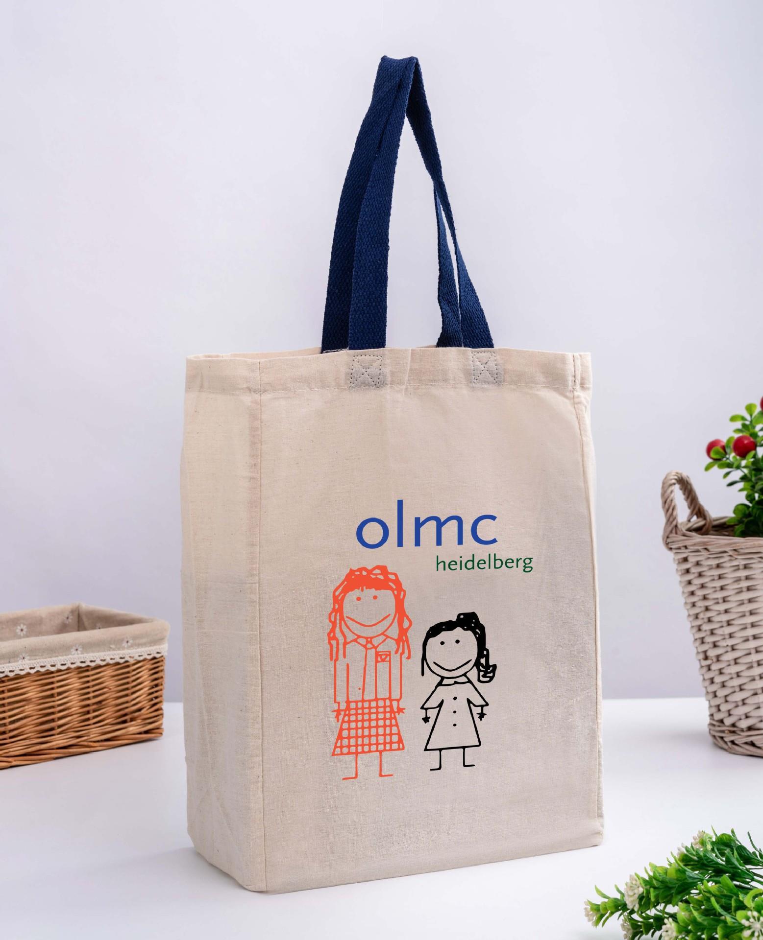 Natural Cotton Canvas Grocery Tote Bag, custom tote bag with logo imprint 3