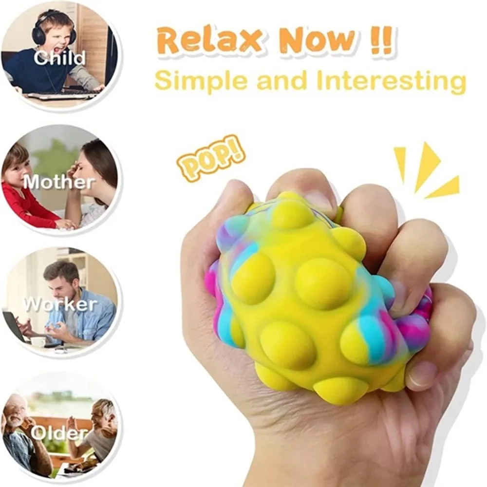 Push Pop Stress Reliever Ball Fidget Toy 4