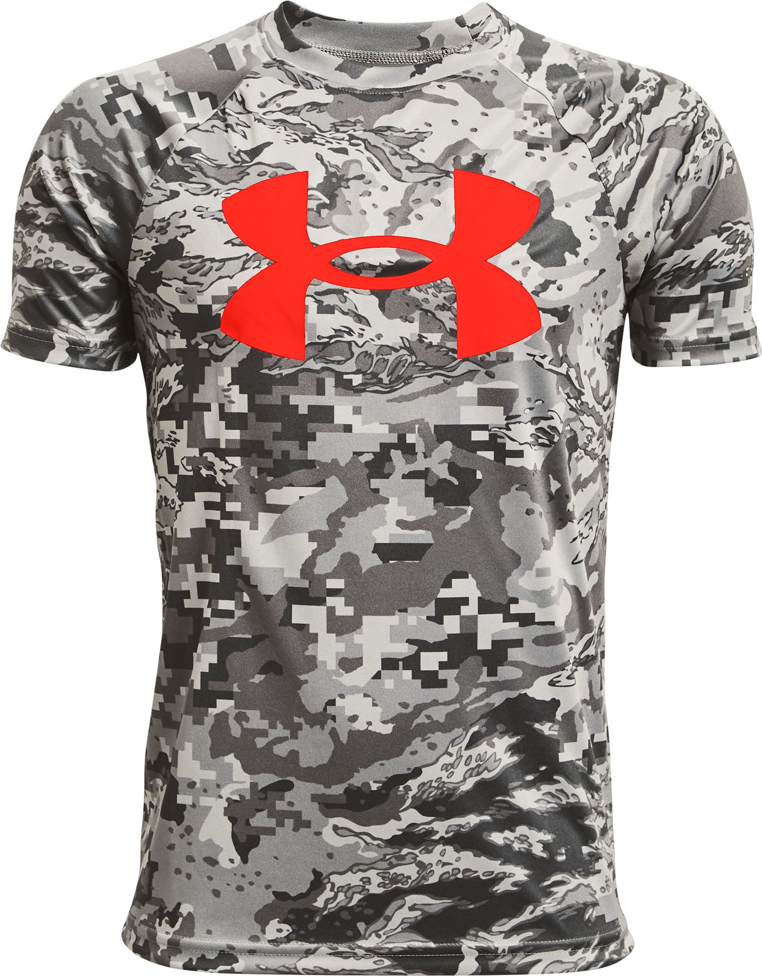 UA Tech Big Logo Printed Boys' Short Sleeve 8