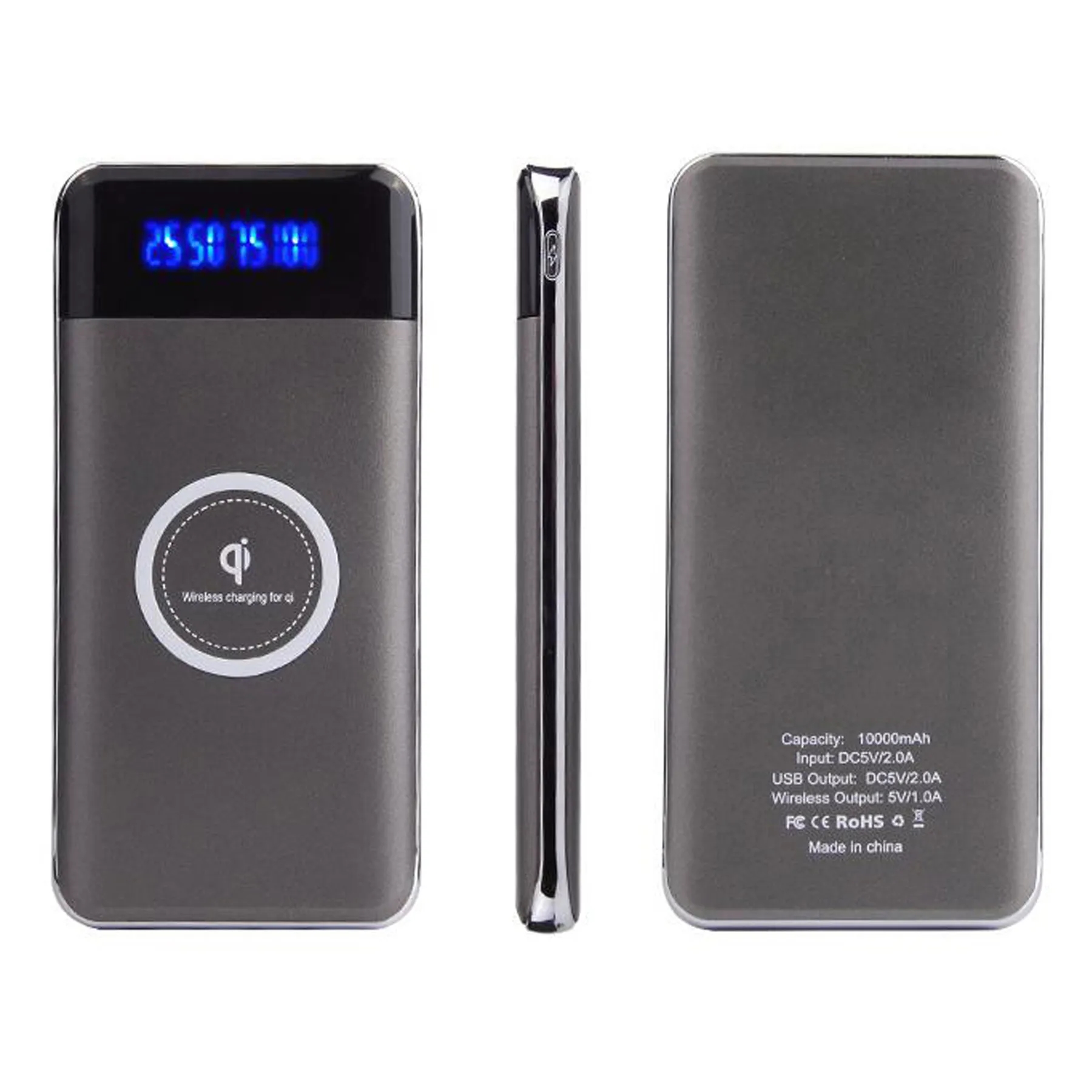 Portable battery 10000mAh Qi wireless cell phone Charger 1