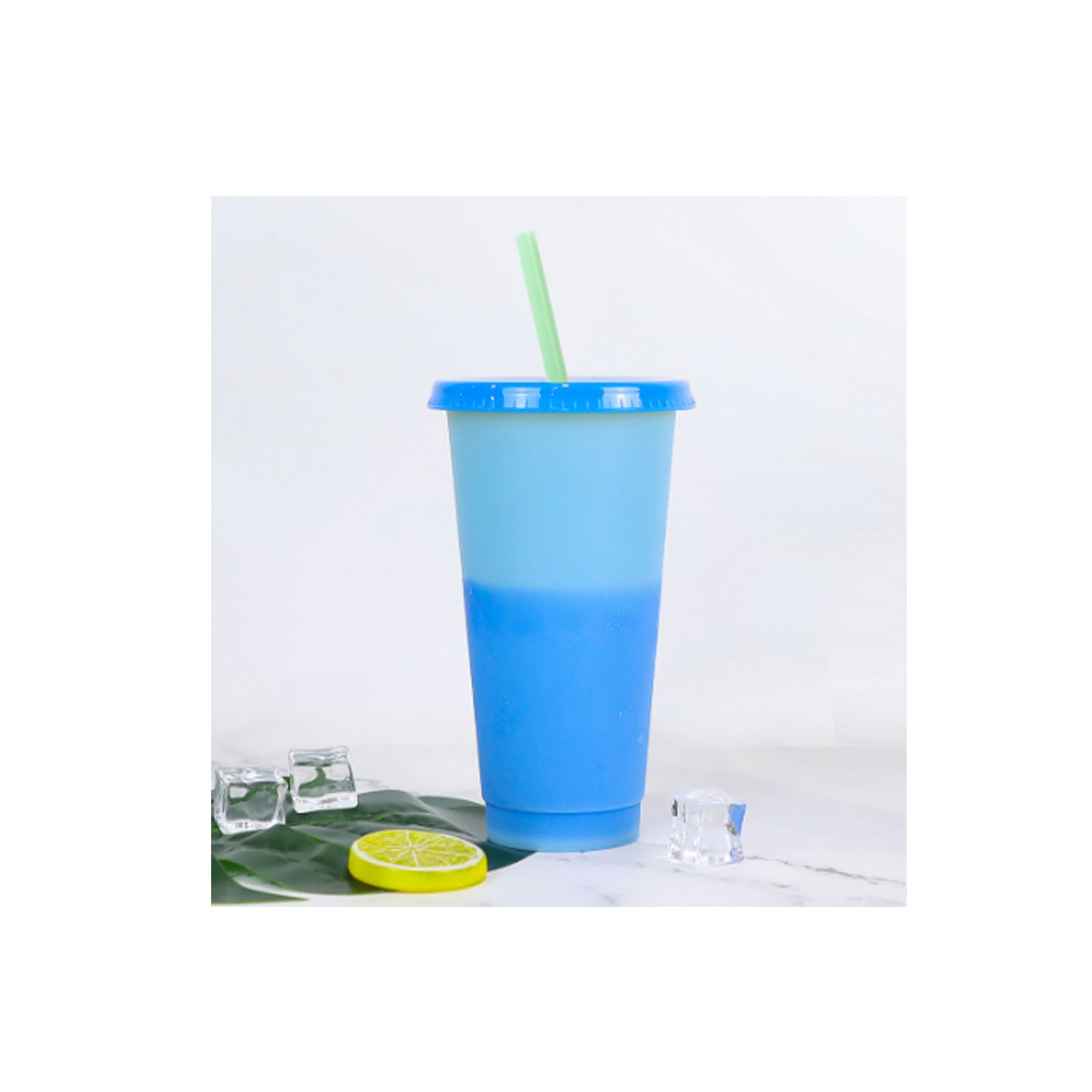 24 Oz. Color Changing Cups Tumblers With Lids and Straws 2