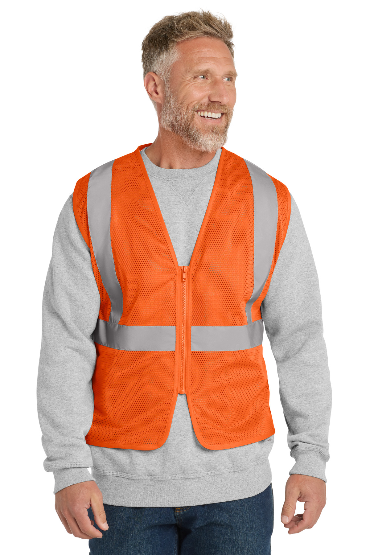 CornerStone ANSI 107 Class 2 Economy Mesh Zippered Vest. CSV101 8