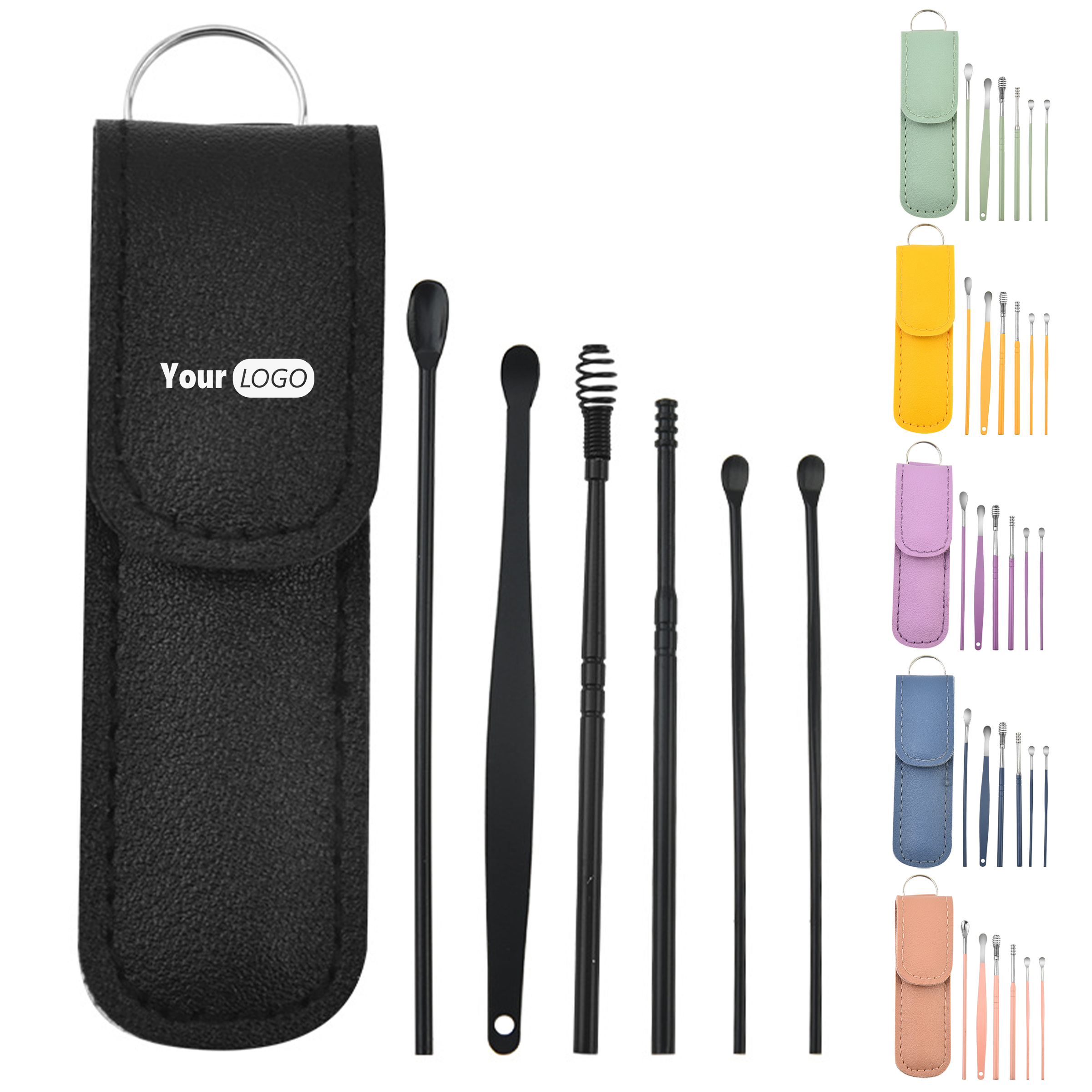 Stainless Steel Portable Ear Cleaning Tool Set 7