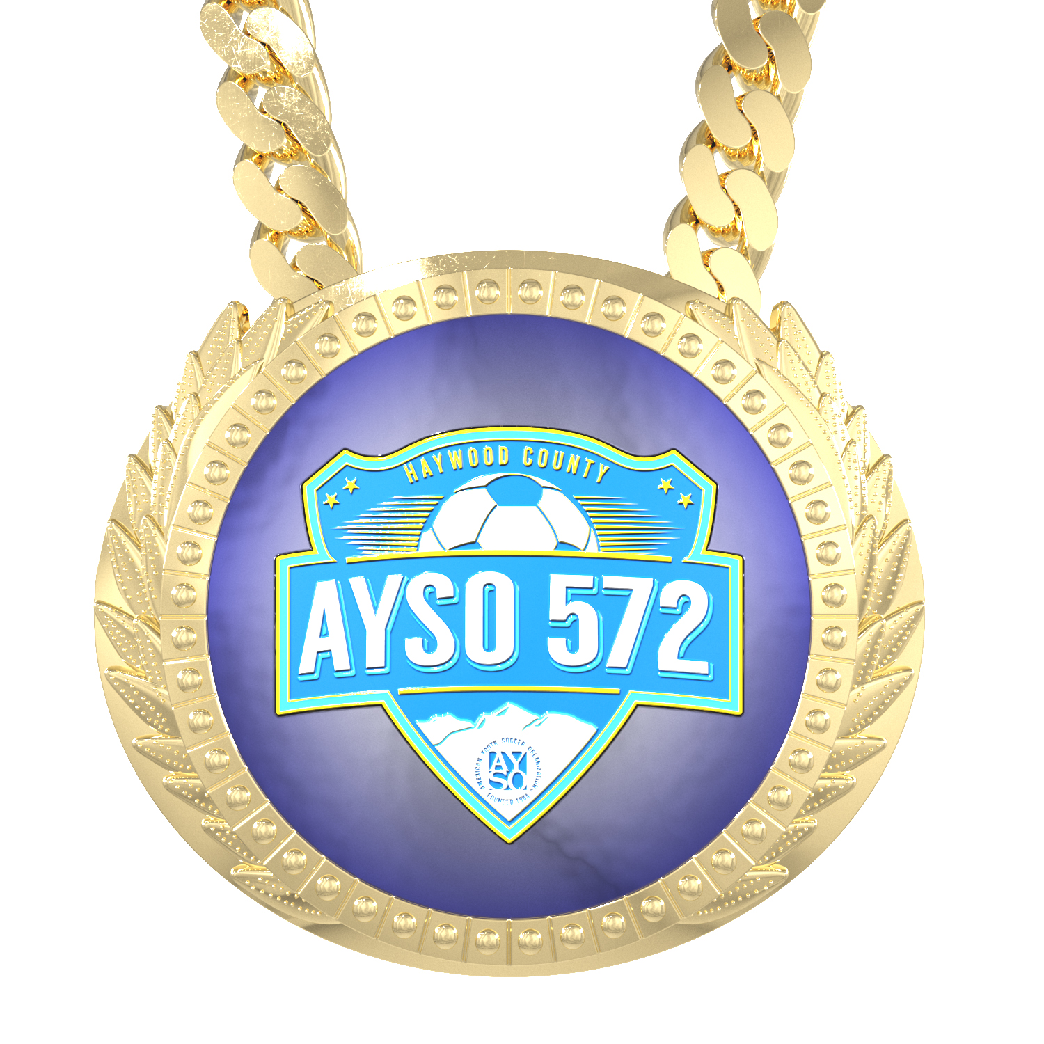 Express Vibraprint® Lite Champ Chain Medal w/ Plastic Chain 9