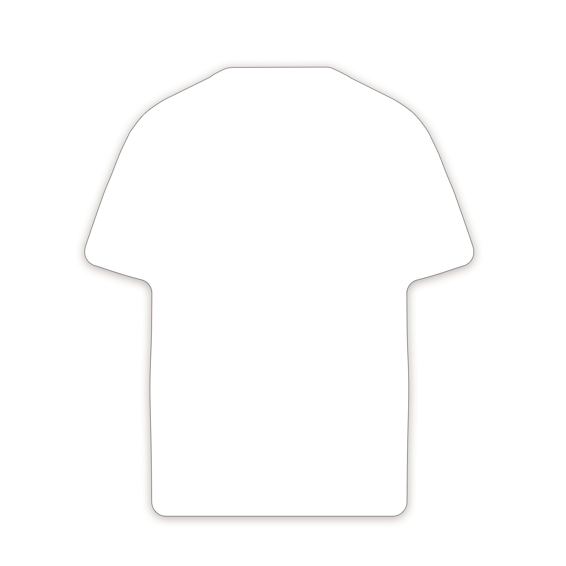 Shirt Shaped NoteKeeper™ Magnet 20 Mil 6
