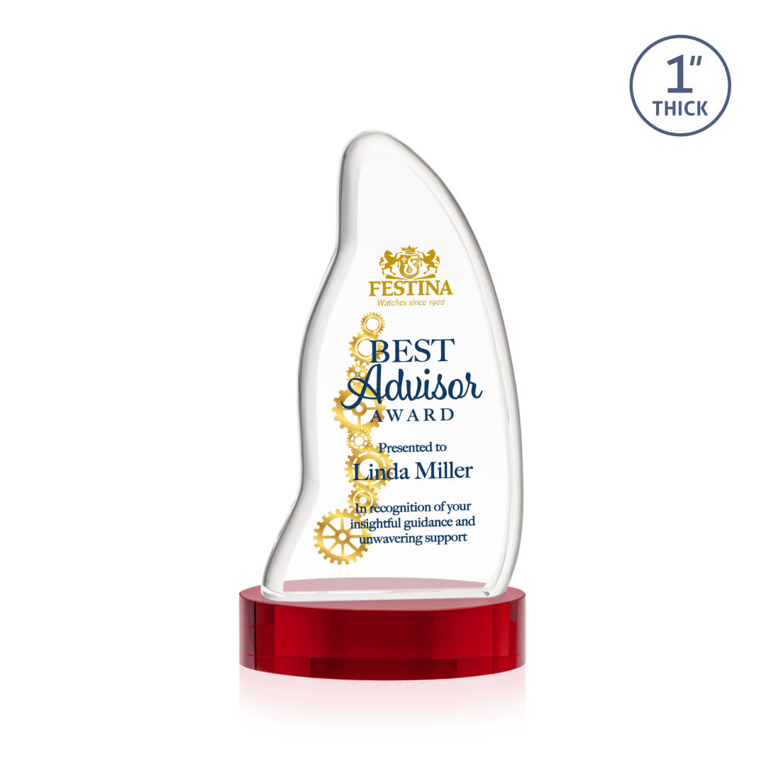 Beauford VividPrint™ Award on Base - Red 16