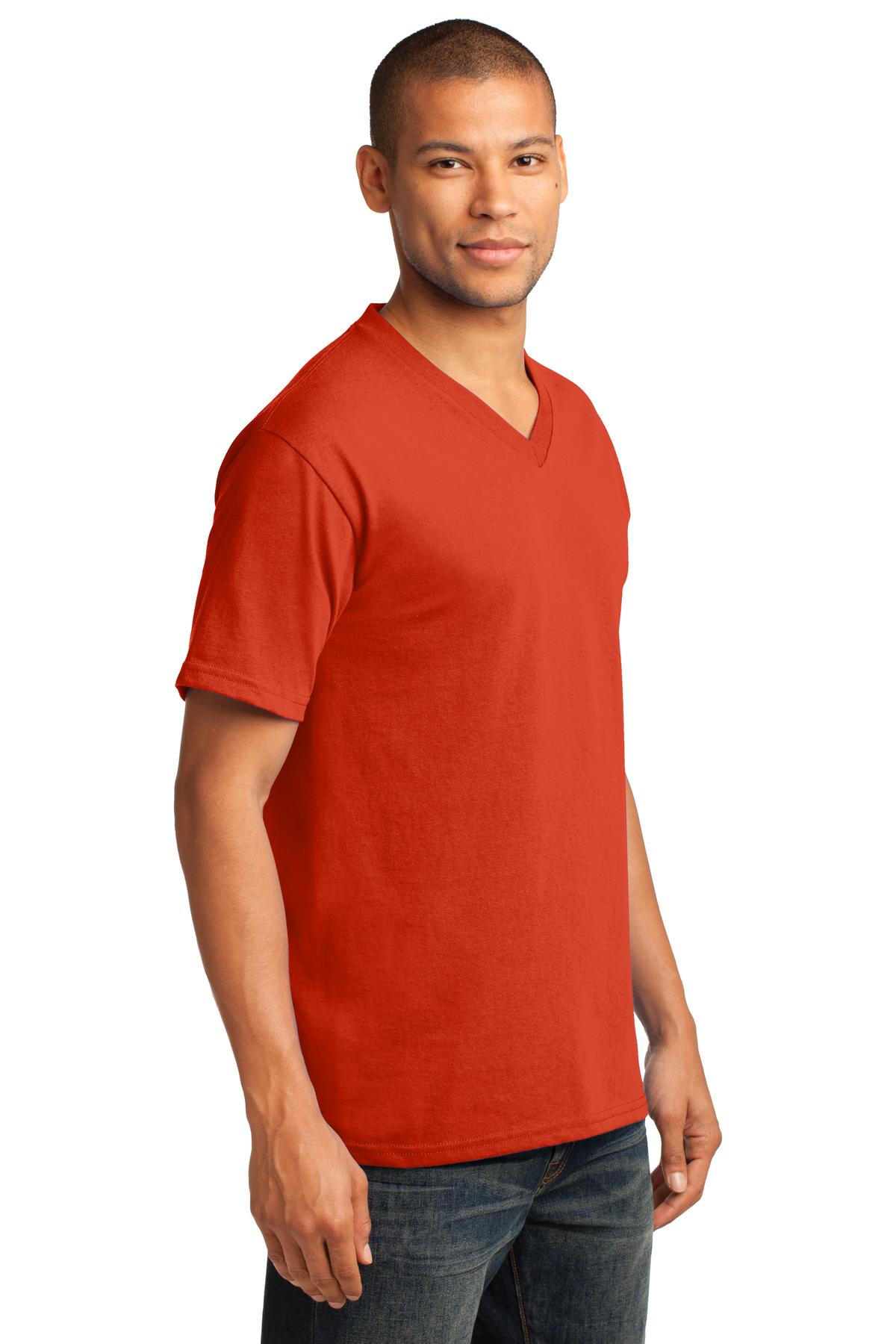 Port & Co Core Cotton V-Neck Tee. PC54V 60