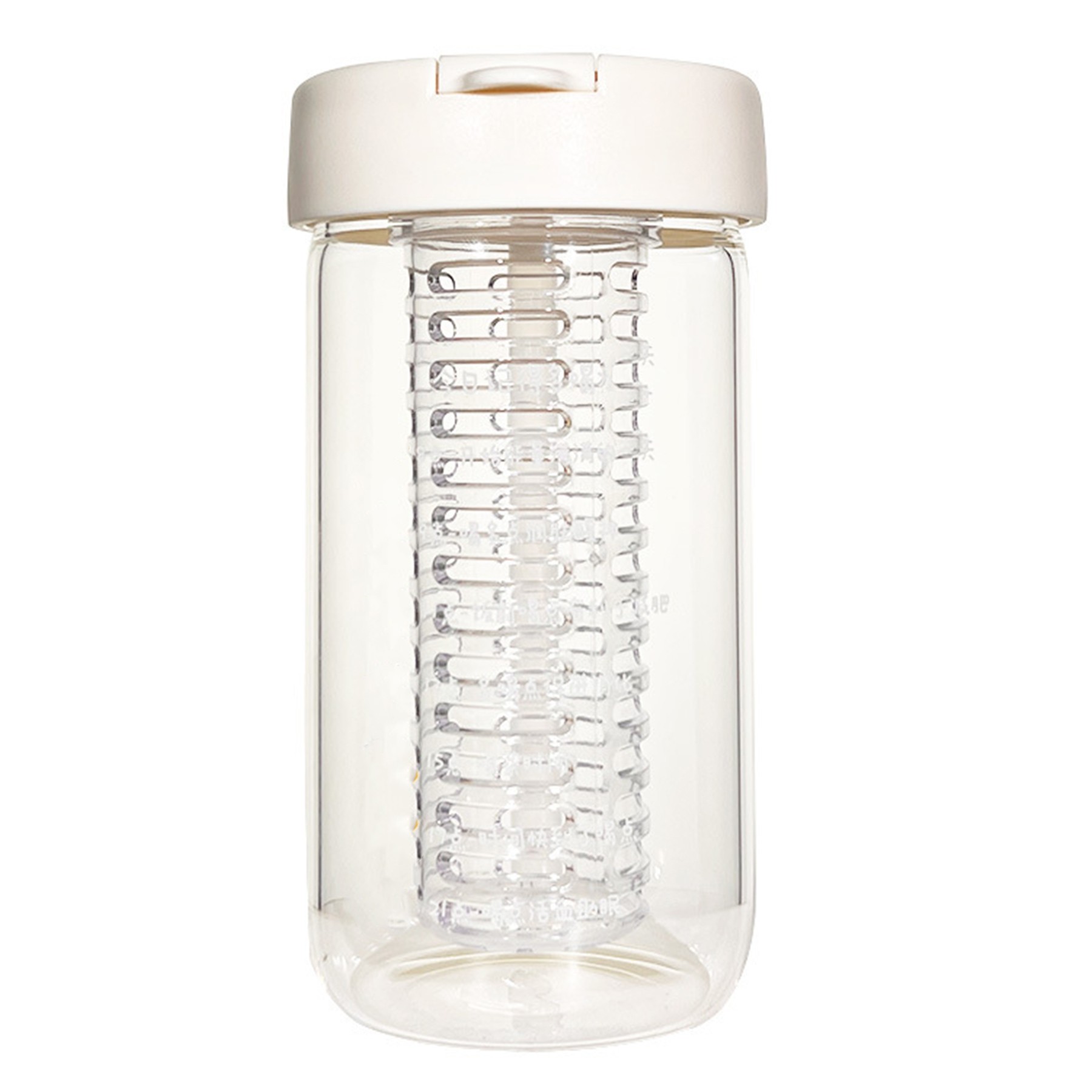 17Oz Fruit Separation Plastic Straw Drinking Bottle 2