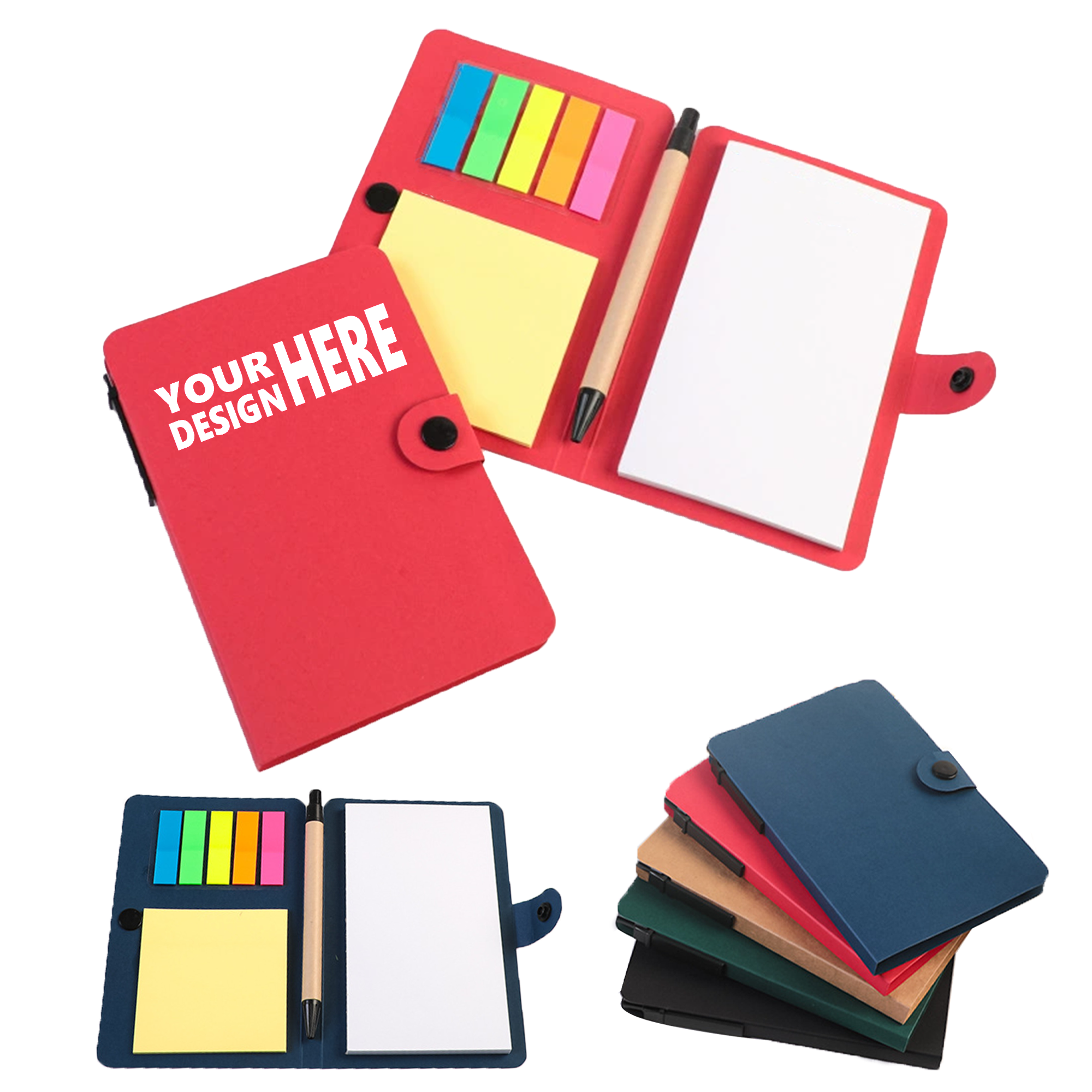 Portable Button Type Memo Pad Combo 2