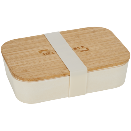 Bamboo Fiber Lunch Box with Cutting Board Lid 6